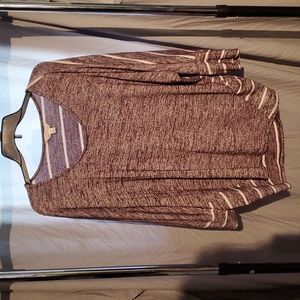 Xl dolman sleeve burgundy market & spruce top